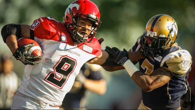 EXHIBITION: STAMPEDERS 23 BLUE BOMBERS 20