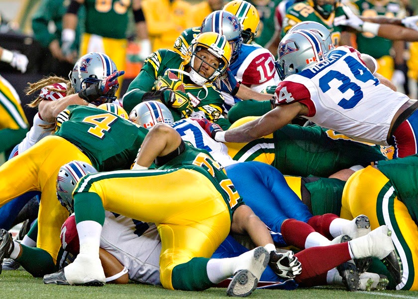 ESKIMOS 33 ALOUETTES 16