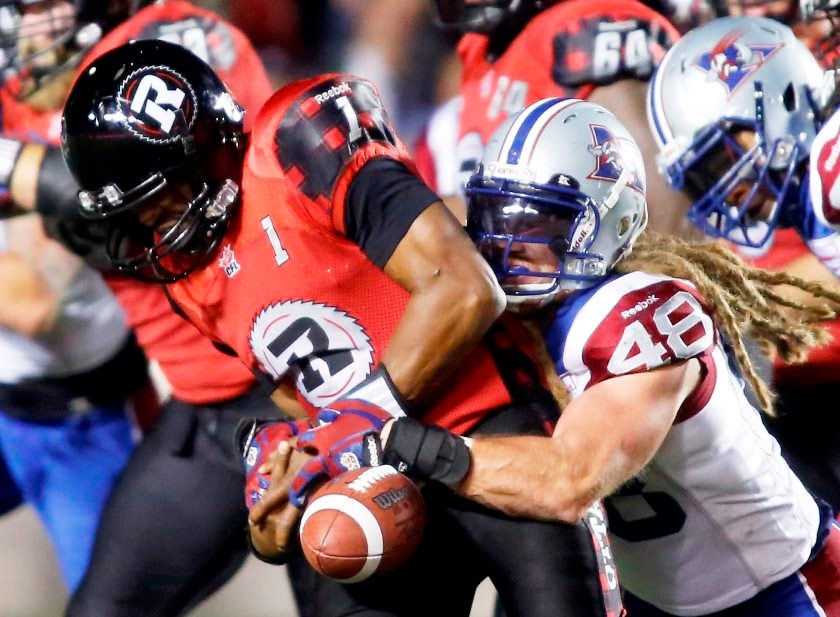 ALOUETTES 15 REDBLACKS 7