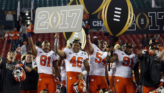 UPSET: CLEMSON 35 ALABAMA 31 IN CFB CHAMPIONSHIP