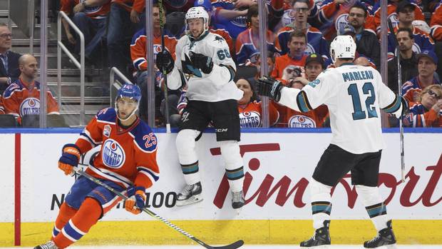 GAME 1: SHARKS 3 OILERS 2 (OT)