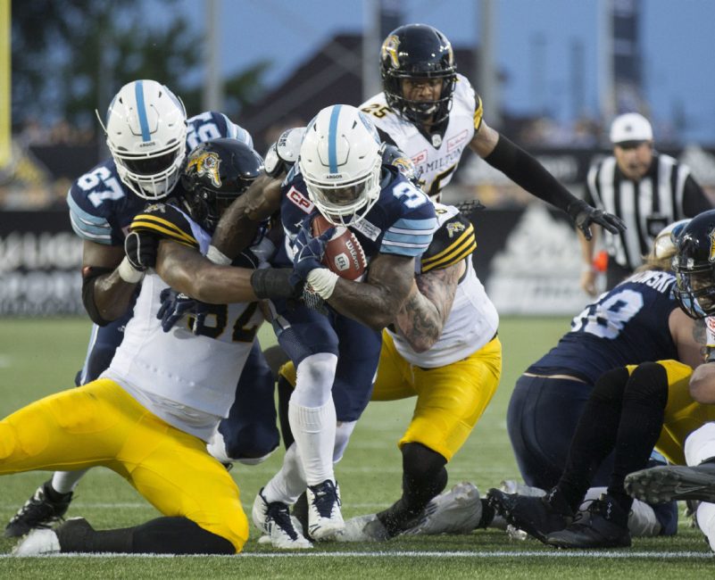 ARGONAUTS 23 TIGER-CATS 16