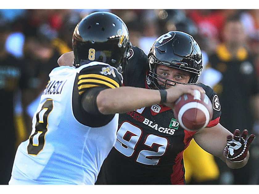 REDBLACKS 30 TIGER-CATS 29