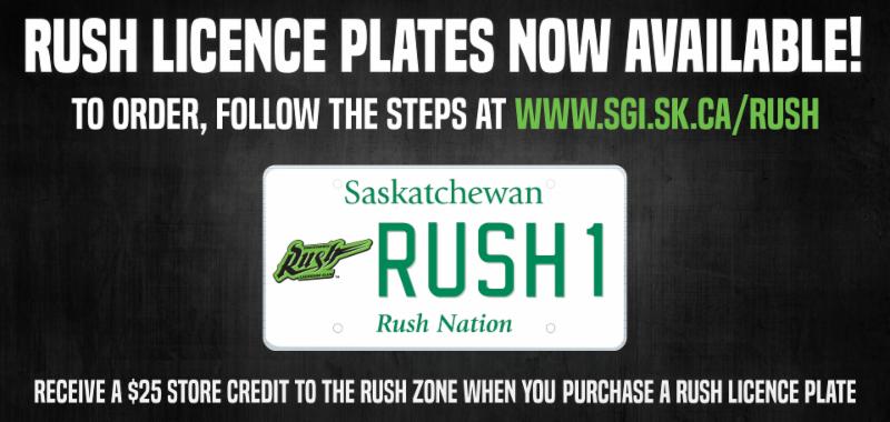 RUSH LICENSE PLATES NOW AVAILABLE