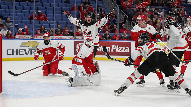 STEEL SCORES IN CANADA’S 8-0 ROUT OF DENMARK