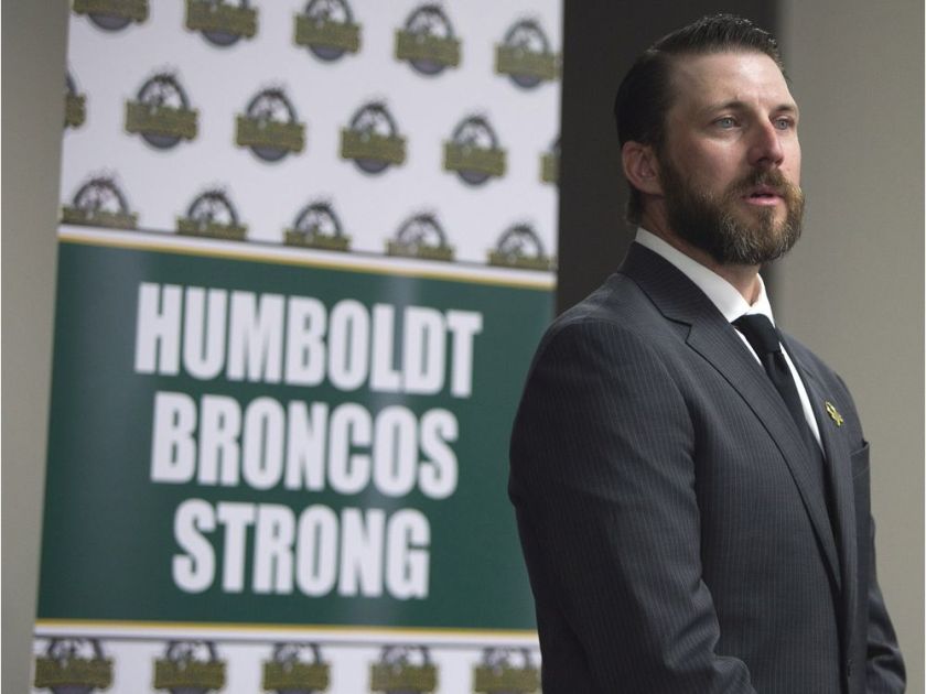 HUMBOLDT BRONCOS NAME OYSTRICK COACH & GM