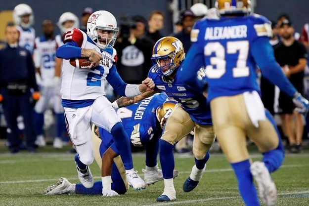 BOMBERS DOWN ALOUETTES 31-14