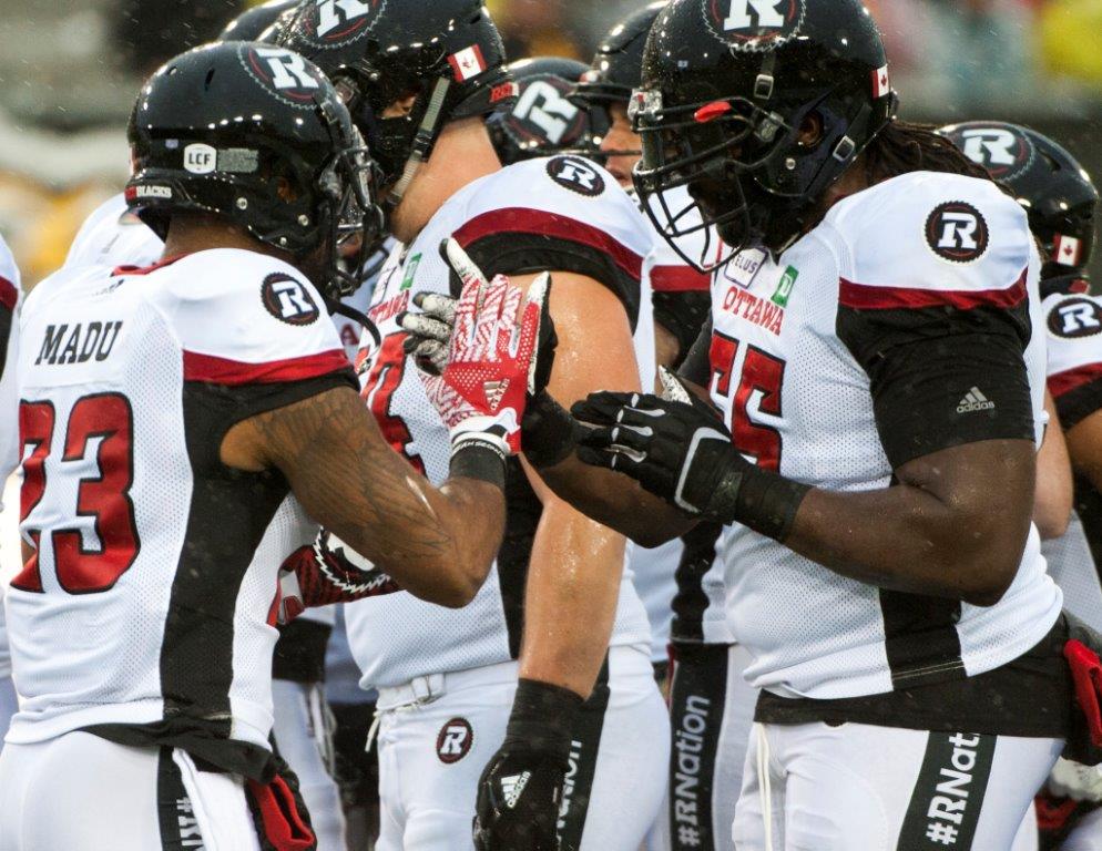 OTTAWA CLINCHES FIRST, DOWNS HAMILTON 30-13