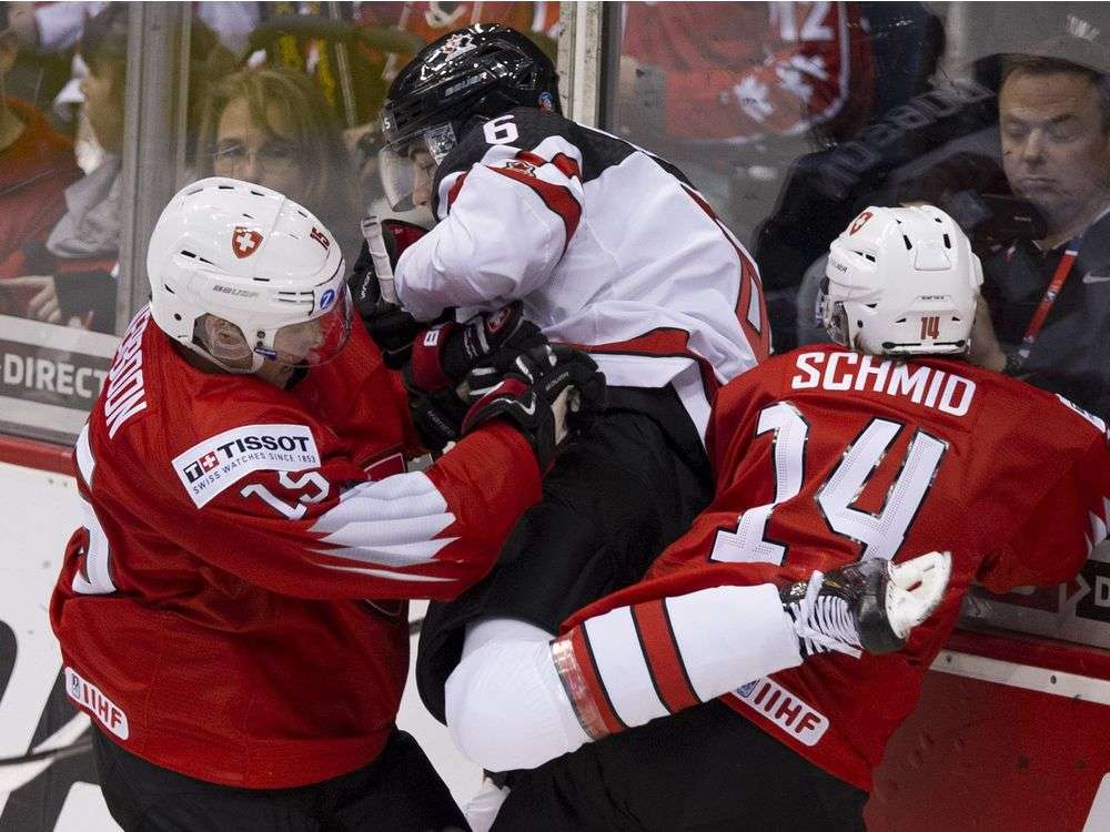 CANADA SQUEAKS PAST SWITZLERAND 3-2 AT WORLD J’S